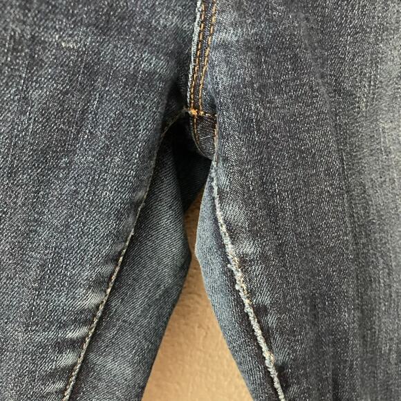 J. Crew Dark Wash Curvy Toothpick Raw Hem Jeans - Denim - 30 - Picture 4 of 12